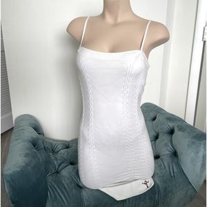 Guess White Stretch Mini Dress with Rippled Detail XS/S.  Never Worn
